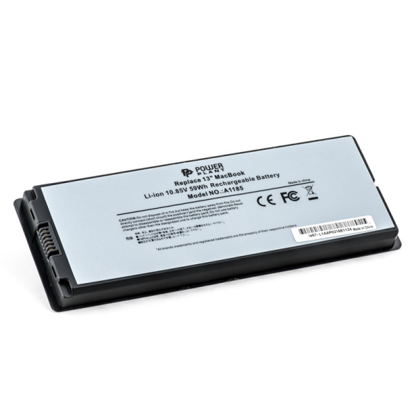 Аккумулятор PowerPlant для ноутбуков Apple MacBook 13" White (A1185) 10,8V 5200mAh